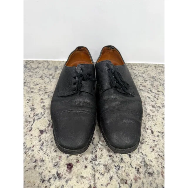 Bally Tayson Sk Mens Black Pebbled Leather Cap Toe Oxford Dress Shoes 7.5 D in black Leather from Poshmark