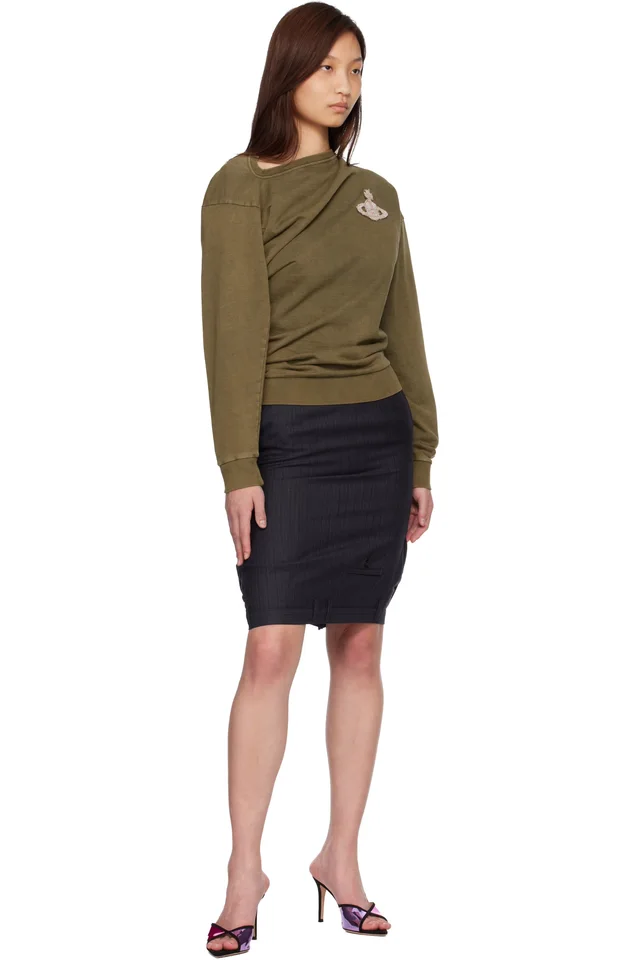 Vivienne Westwood Khaki LS Hebo Sweatshirt, photo 4 of 4 from SSENSE