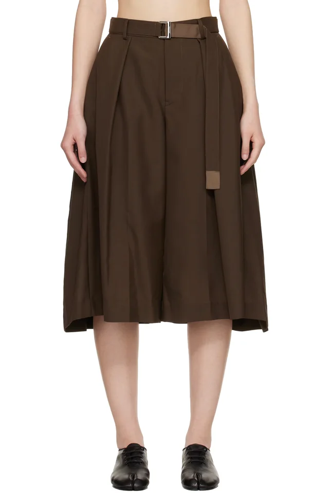 Brown Suiting Shorts, image 1 of 1 from SSENSE