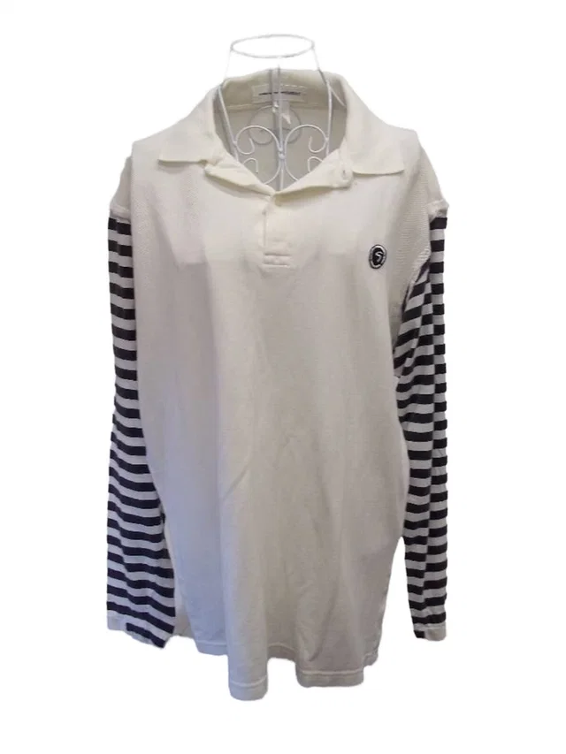 Comme des Garçons long sleeved top cream Size: L in Cream Cotton from Oxfam Online Shop