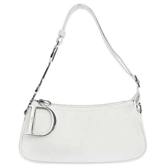 Dior White Leather Handbag in White Leather from AMORE Vintage Tokyo