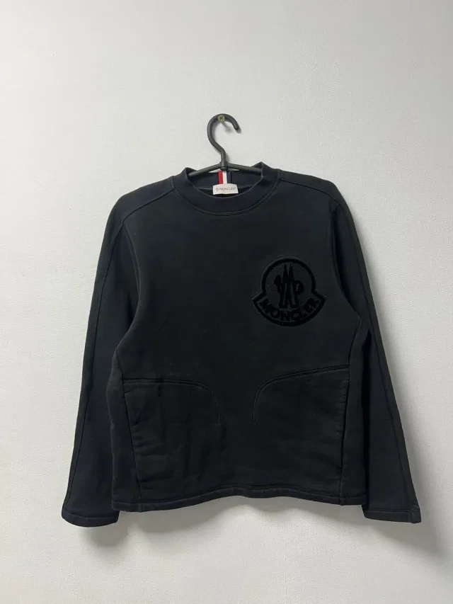 Moncler Sweatshirt Big Logo Size S Black in black from Grailed