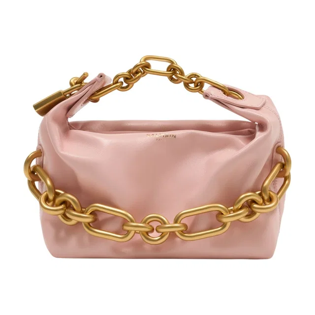 Balmain Chain-Link Calfskin Mini Bag — Pink in Pink Calfskin from HEWI