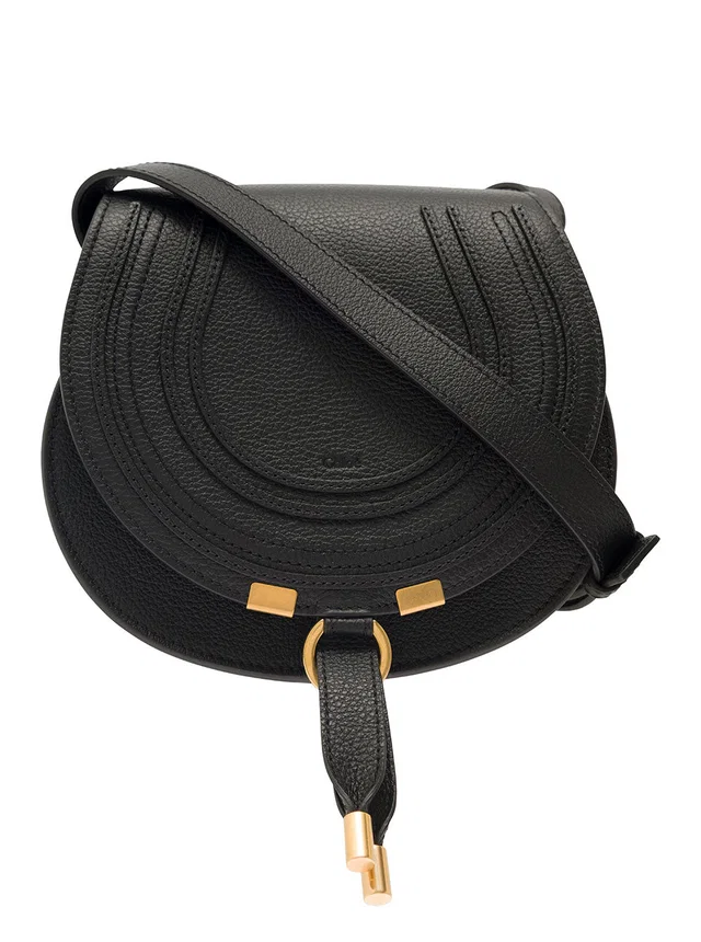 Chloé Marcie Crossbody Bag — Black Leather in Black Leather from HEWI