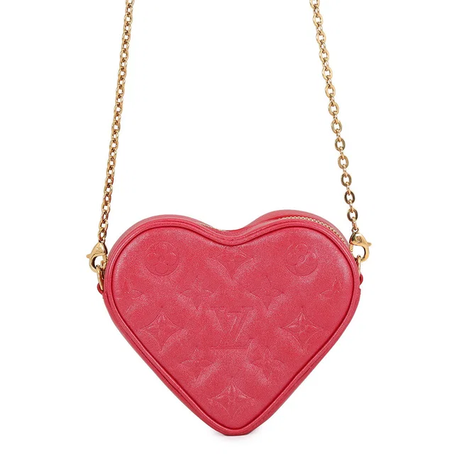 Louis Vuitton Heart Chain Pouch PinkM80837 Monogram from GALLERY RARE