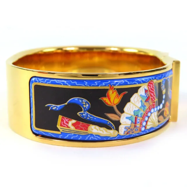 Hermès Cloisonne Enamel Bracelet in Multicolor Enamel from LuxUness, photo 4 of 9