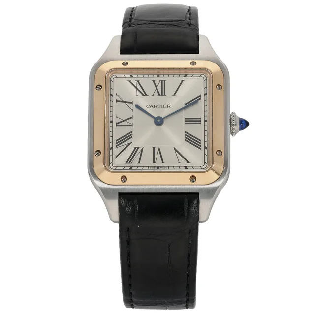 Cartier Santos Dumont W2SA0011 31mm Bi-Colour Watch in Leather from H&T