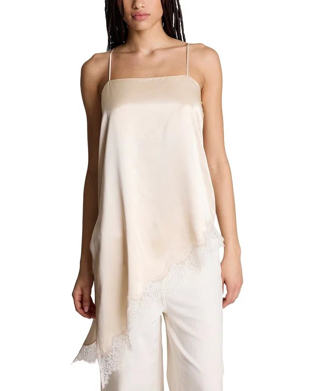 Kenneth Cole Asymmetric Lace Hem Long Cami, image 1 of 1 from Gilt
