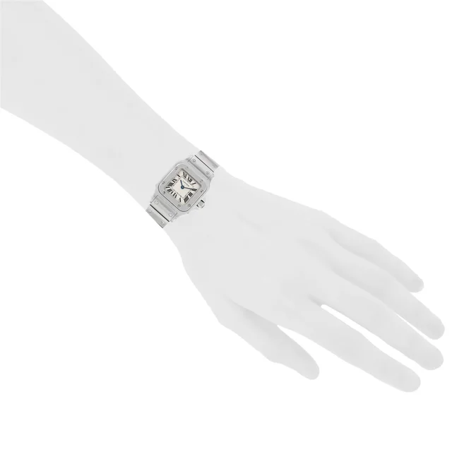 Santos small model watch in steel, Ref: Cartier - 1565, circa 2000 from Collector Square, photo 3 of 3