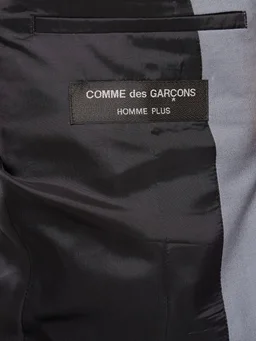 Comme des Garçons Homme Plus Short Double-Breasted Jacket in 100% Wool, photo 8 of 8 from LUISAVIAROMA