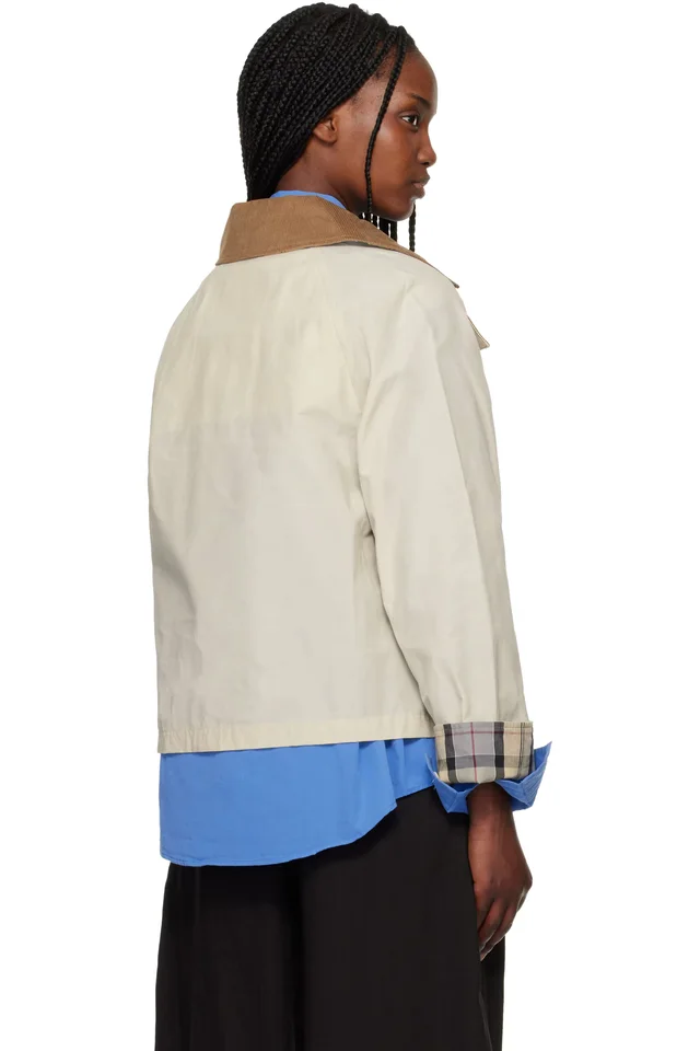 Barbour Beige Icons Spey Showerproof Jacket, photo 3 of 4 from SSENSE