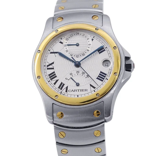 Cartier Santos Rondo Watch Vintage Anniversary Pieces Limited Silver Dial in Silver from The Reluxe