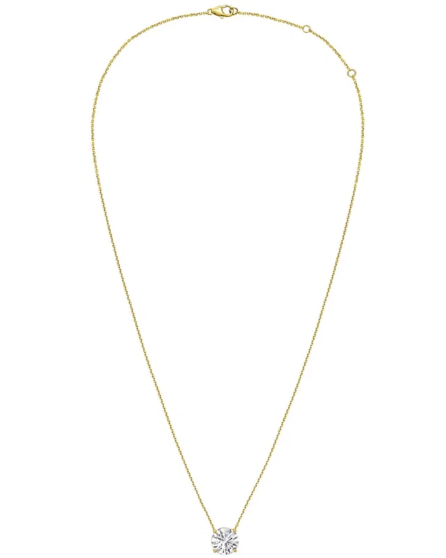 Diana M Lab Grown Diamonds Diana M. 14K 8.00 ct. tw. Lab-Grown Diamond Pendant Necklace, image 1 of 1 from Rue La La
