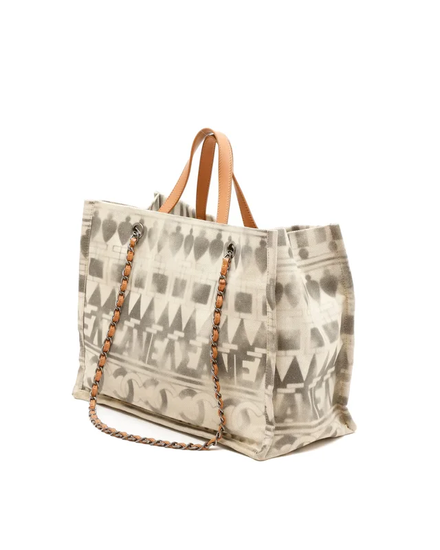 Chanel CC Paris-Greece Iiad Shopper Bag in Canvas from A Retro Tale, photo 3 of 11