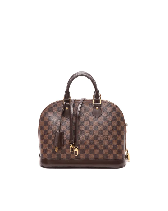 Louis Vuitton Damier Ebene Alma Bandoulière PM Bag in Brown Canvas from A Retro Tale