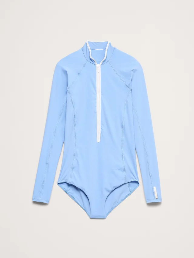 Banana Republic Tyra One-Piece Swimsuit by Hunza G in Cornflower Blue, photo 4 of 4 from Banana Republic (US)