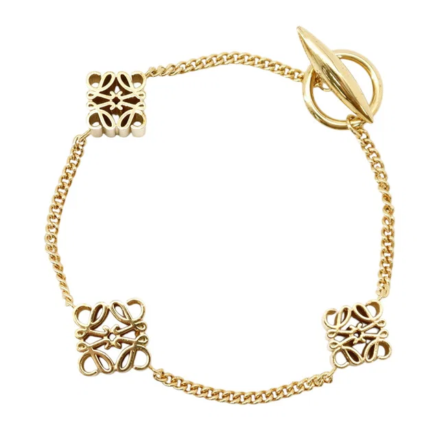 Loewe Anagram Cube Bracelet GoldJ821240X01 Metal from GALLERY RARE