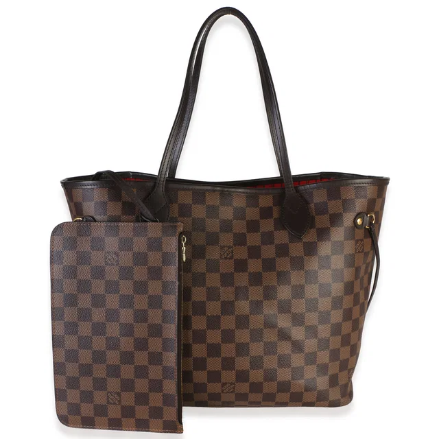 Louis Vuitton Damier Ebene Canvas Neverfull MM in Brown Canvas from myGemma