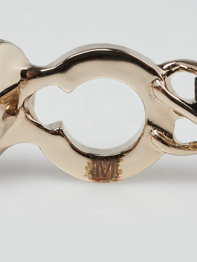 Chanel Goldtone Metal Chain Coco Crush Cuff Bracelet Size M from Yoogis, photo 7 of 7