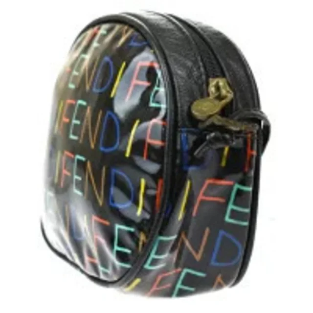 Fendi Pochette Shoulder Bag Black Vinyl Leather in black Leather from Poshmark, photo 4 of 7