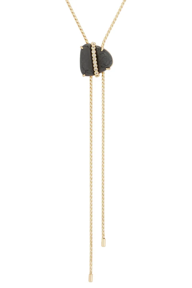 Ettika Midnight Solstice Bolo Necklace in Black & Gold, photo 2 of 3 from REVOLVE (Canada)