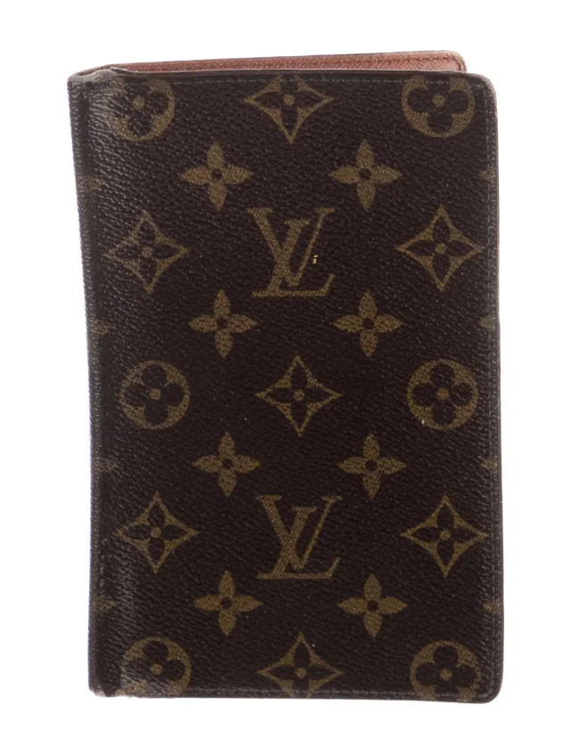 Louis Vuitton Vintage Monogram Pocket Organizer in brown|red Leather from The RealReal