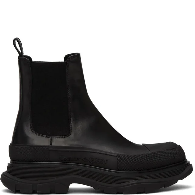 Alexander McQueen Tread Chelsea Matte Leather Boots, Black from Cultstatus, photo 1 of 1