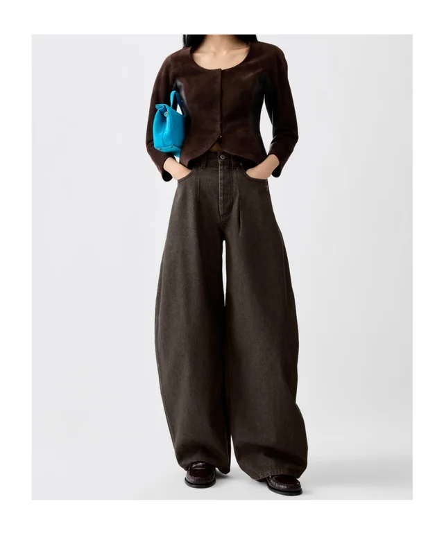 Jacquemus Ovalo High-Rise Barrel-Leg Jeans, photo 5 of 5 from SENSER