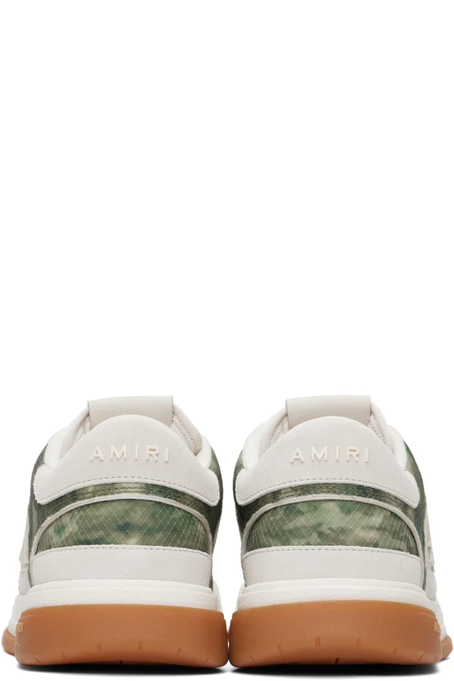 AMIRI Beige & Khaki Camo Classic Low Sneakers, photo 2 of 2 from SSENSE