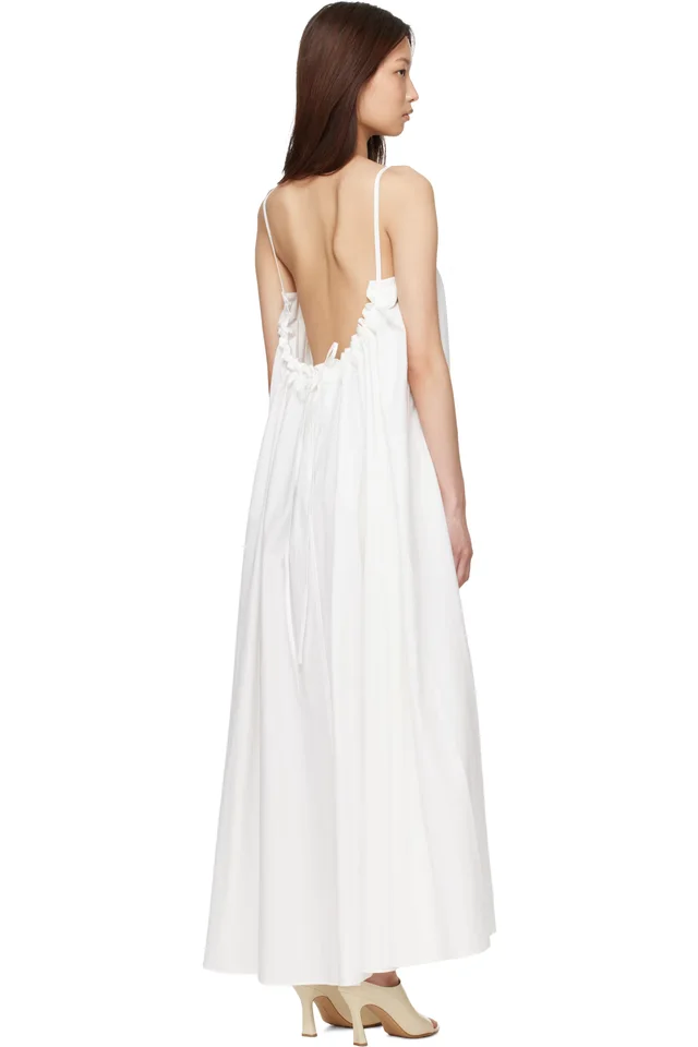 Studio Nicholson White Achille Maxi Dress, photo 3 of 4 from SSENSE