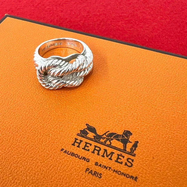 Hermès Vintage Audienne Ring 925 Sterling Silver in Silver from The Reluxe