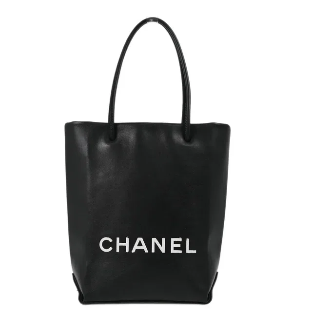 Chanel 2008-2009 Black Calfskin Essential Tote Bag in Black Calfskin from AMORE Vintage Tokyo