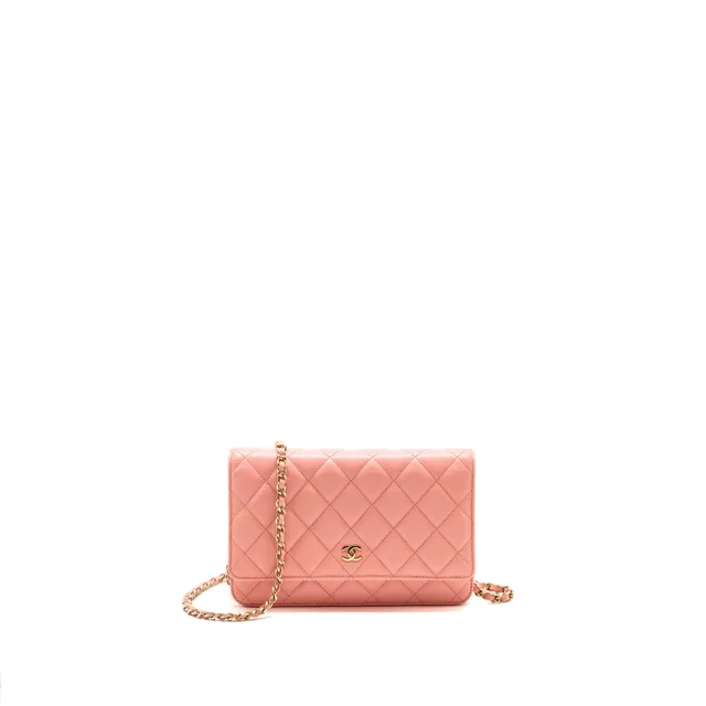 Chanel Classic Wallet on Chain Caviar Pink LGHW (Microchip) in Pink Caviar leather from EMIER