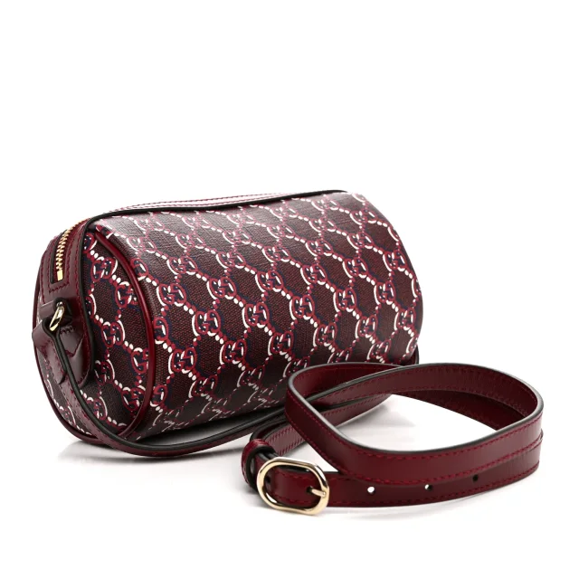 Gucci GG Shadow Monogram Ophidia Crossbody Bag Rosso Ancora Red in Red Coated canvas from FASHIONPHILE, photo 3 of 12