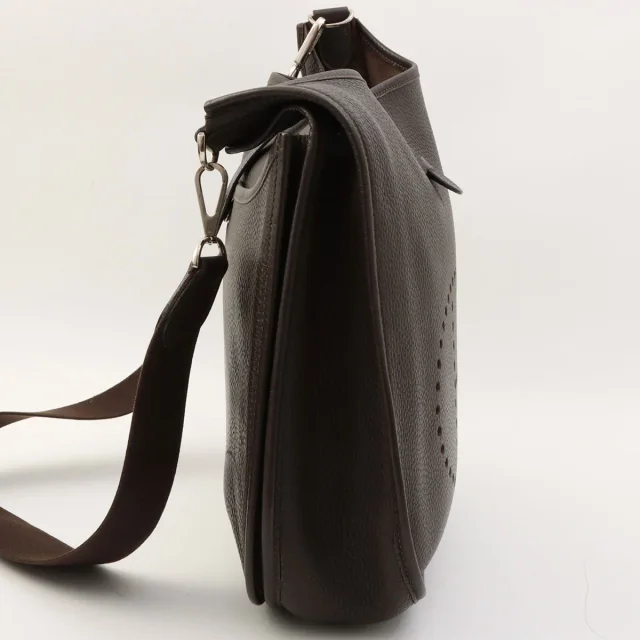 Hermès 2006 Evelyn II GM Chocolat in Clemence leather from VINTAGE QOO TOKYO, photo 3 of 18