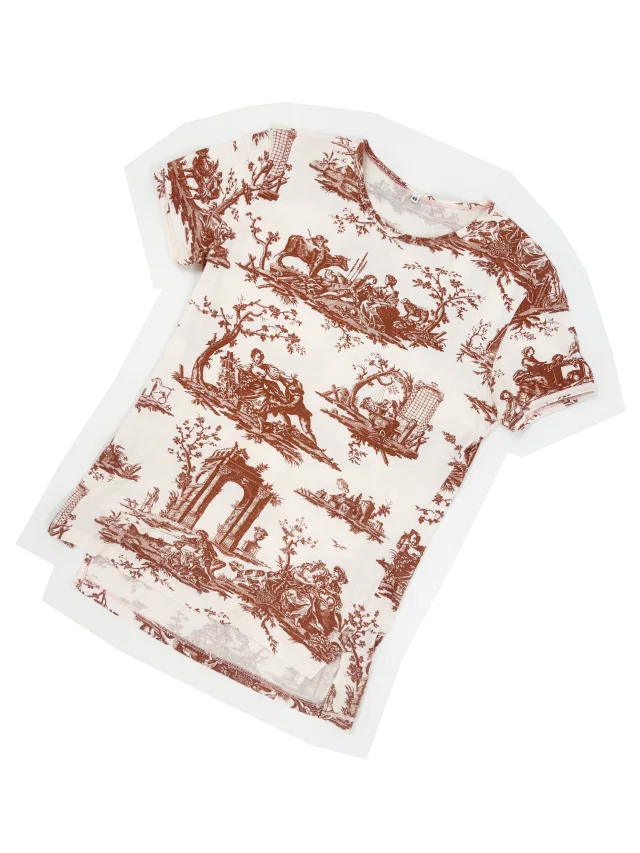 Vivienne Westwood S/ 1996 toile print t-shirt from James Veloria