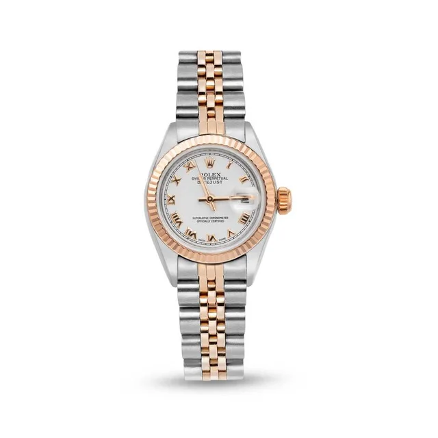 Rolex Datejust Automatic Chronometer White Dial Ladies Watch 179171 WRJ in white|pink|silver|gold|gray from Jomashop.com