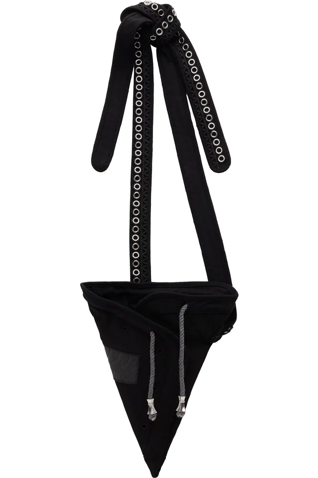 Kiko Kostadinov Black Hatha Jersey Bag, image 1 of 1 from SSENSE