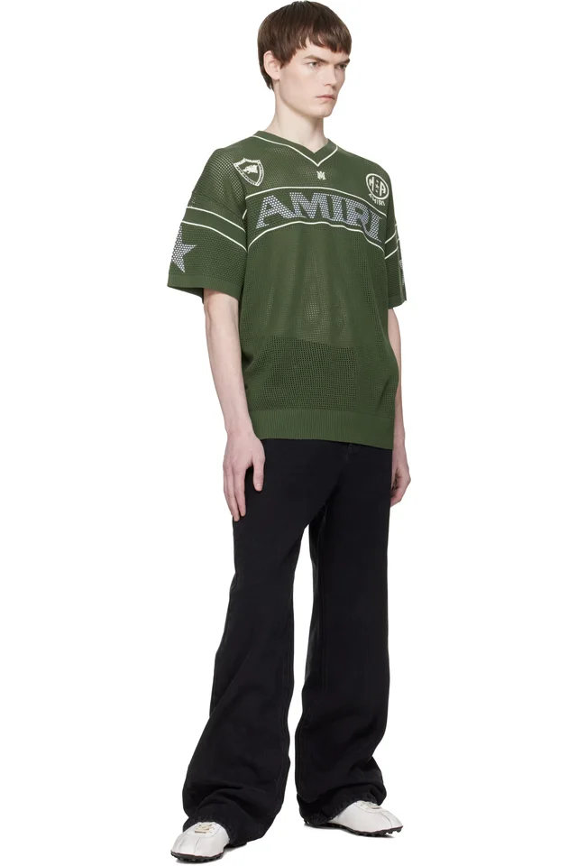 Green 'Amiri' Sport T-shirt, photo 4 of 4 from SSENSE