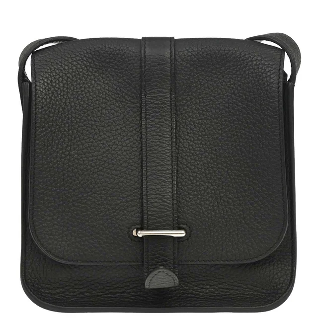 Hermès 2013 Black Taurillon Clemence Pochette Steve Shoulder Bag in Black Clemence leather from AMORE Vintage Tokyo