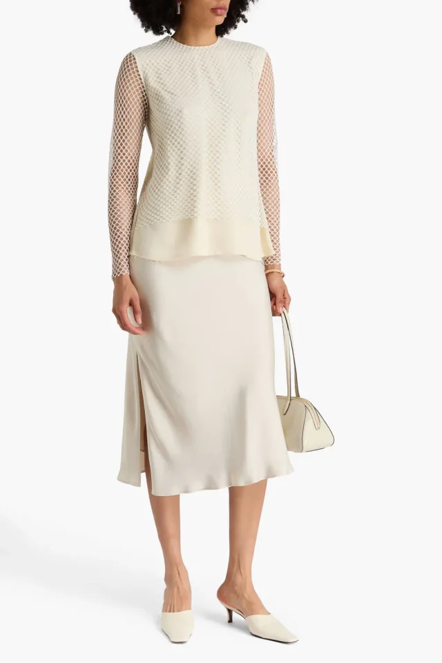Toteme Layered Lace Top in Ivory, photo 6 of 8 from THE OUTNET