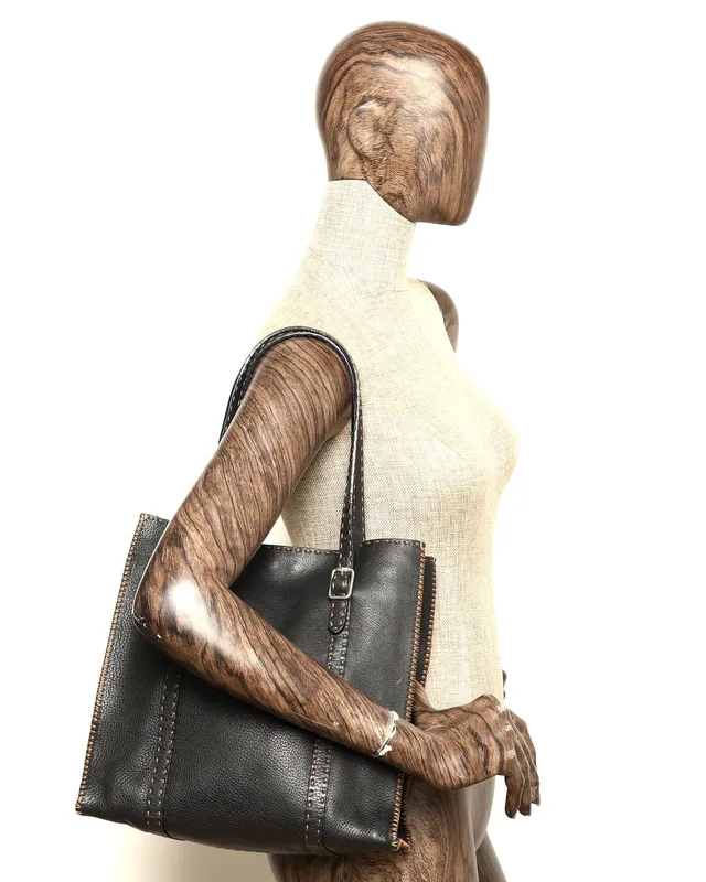 Fendi Selleria Stitch Tote Bag in Suede from A Retro Tale, photo 9 of 9