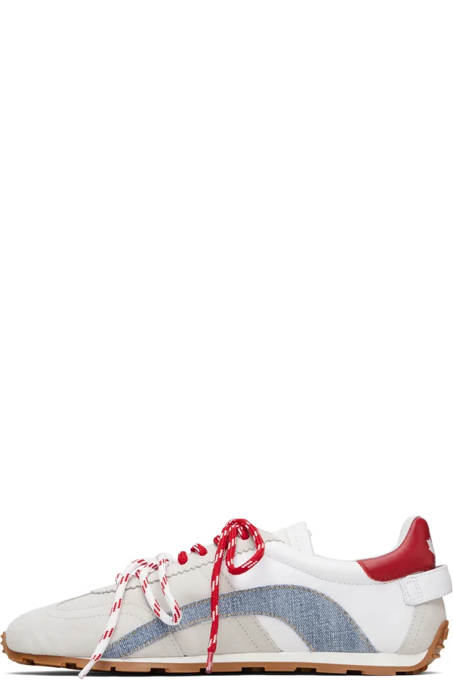 Dsquared2 Beige & White DC-642 Sneakers, photo 3 of 5 from SSENSE