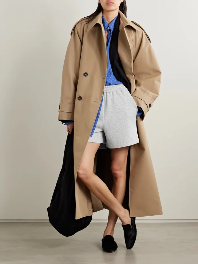 CO Cotton and TENCEL™ lyocell-blend jersey shorts in Grey, photo 2 of 2 from NET-A-PORTER (Canada)