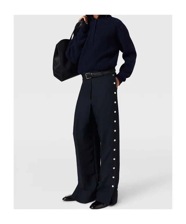 Stella McCartney button-embellished wide-leg trousers, photo 2 of 4 from SENSER
