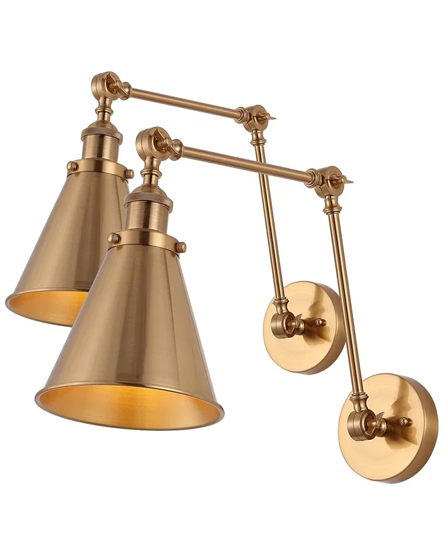 JONATHAN Y Rover 7in Adjustable Glam Arm LED Wall Sconce, image 1 of 1 from Rue La La