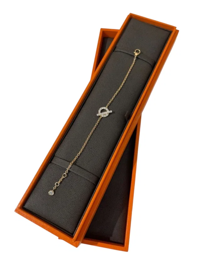 Hermès Finese Bracelet with Diamonds in RG from Luxury Promise