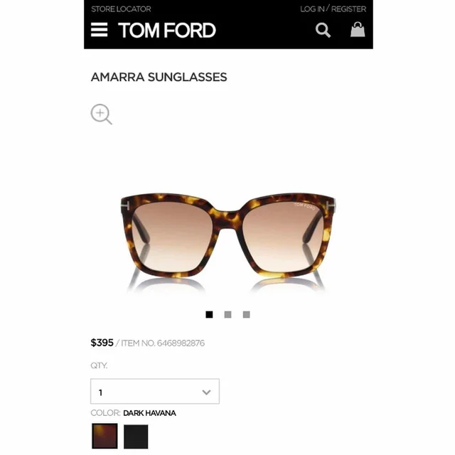 Tom Ford Women's Going out Sunglasses - Brown/Khaki in gold|brown|red|neutral from Depop, photo 1 of 1