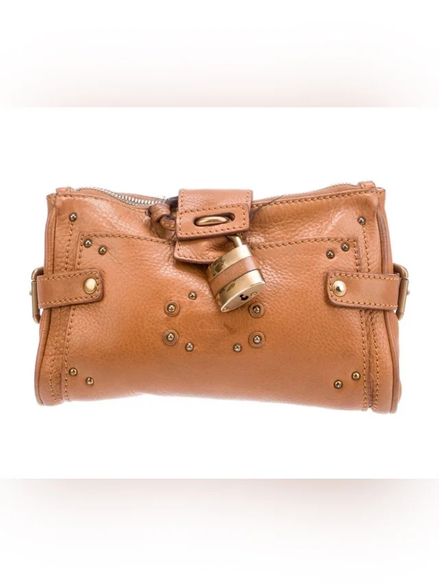 Chloé Chlo Clutch Bag, Rare Paddington Leather Clutch in brown|neutral Leather from Poshmark