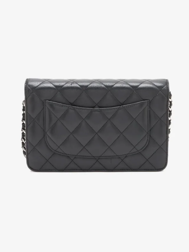 Chanel Black 2013 lambskin quilted Wallet on Chain in Black Lambskin from Sign of the Times, photo 2 of 16
